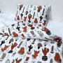 Cactus SoundSleep muslin bedding set for teenagers
