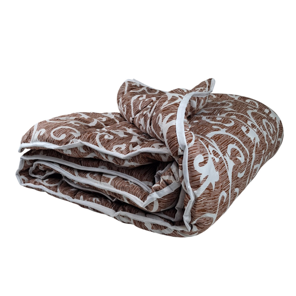  Emily Lamb monogram demi-season woolen blanket 155x210 cm brown-beige (2800004733311)