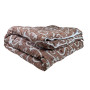  Emily Lamb monogram demi-season woolen blanket 155x210 cm brown-beige (2800004733311)