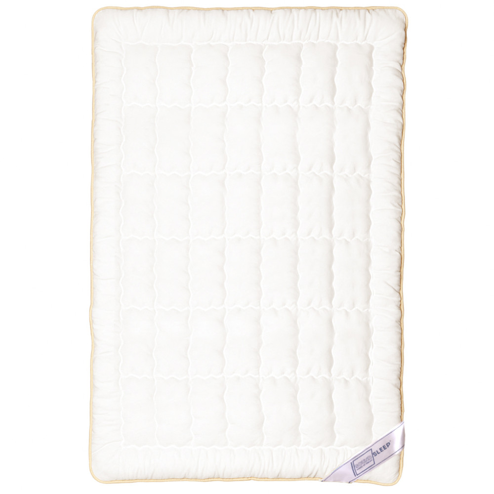Одеяло SoundSleep Woolen Gold зимнее шерстяное тик 155х215 см 450г молочное (2800004918657)