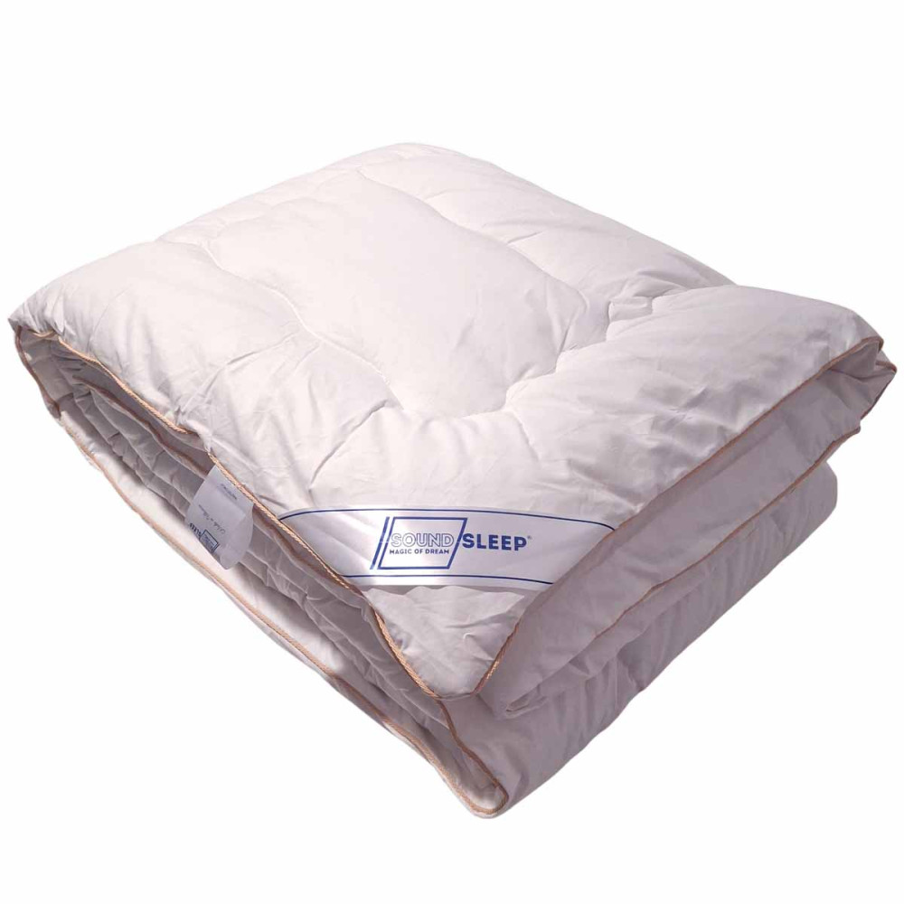 Одеяло SoundSleep Woolen Gold зимнее шерстяное тик 155х215 см 450г молочное (2800004918657)