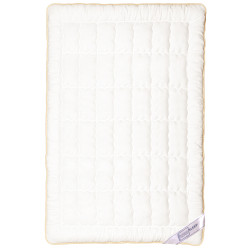 Одеяло SoundSleep Woolen Gold зимнее шерстяное тик 200х220 см 450г молочное (2800004643580)