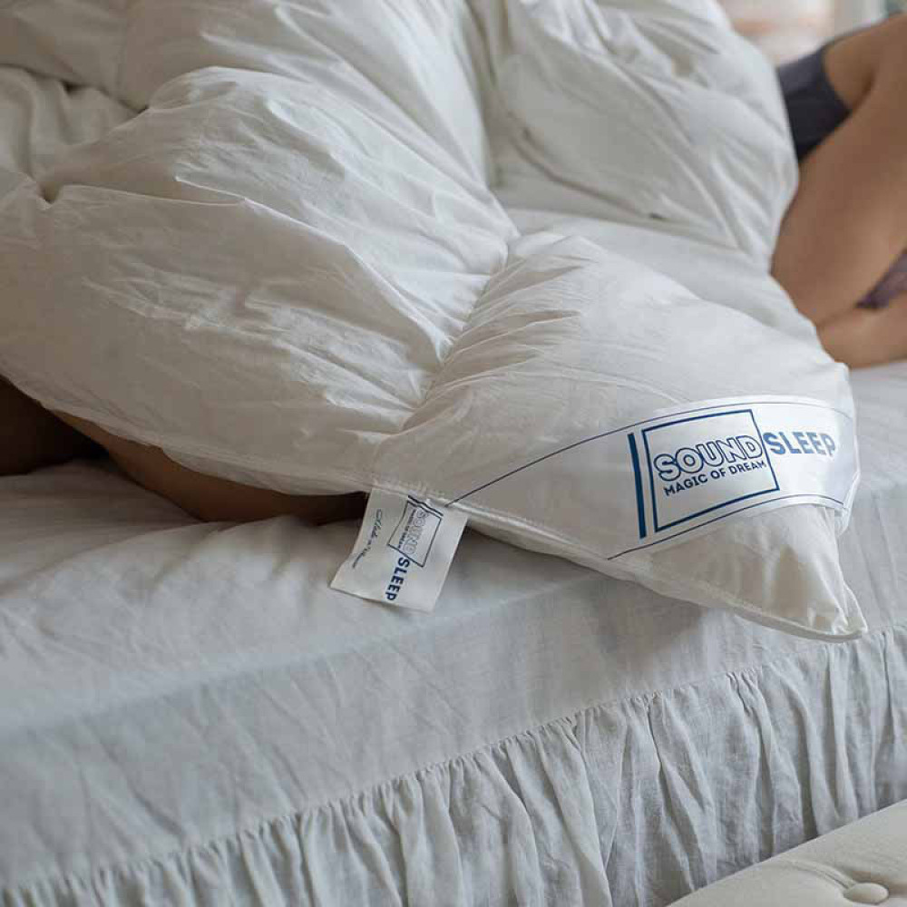 Down blanket SoundSleep Cloud 90% gray down demi-season 200х220 cm 1000g 