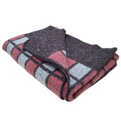 Blanket SoundSleep wool winter 500gm2 140x205 cm gray checkered (94330359)