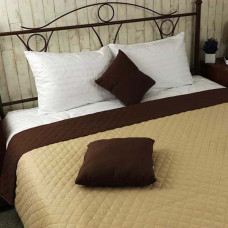 Double-sided bedspread Soft Dream SoundSleep chocolate-beige 220x240 cm