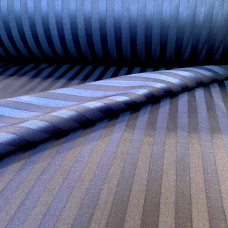 Fabric satin-stripe Dark Blue 145gm2