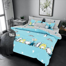 Подростковый комплект постельного белья Lovely kitten blue SoundSleep бязь