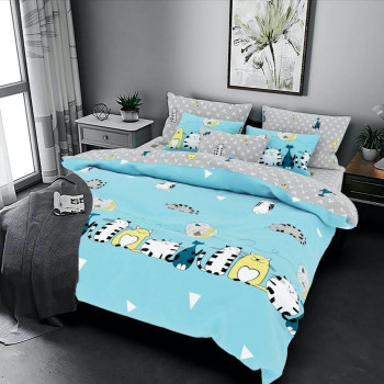 Комплект постельного белья SoundSleep Lovely Kitten Blue бязь подростковый 145х210 см (94342581)