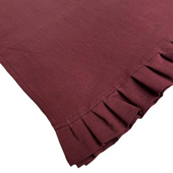 Ранер SoundSleep Stonewash Burgundy 40х180 см з рюшами (94331943)