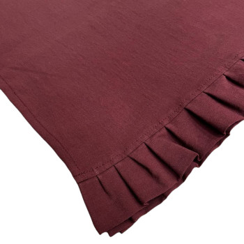 Раннер SoundSleep Stonewash Burgundy 40х180 см с рюшами (94331943)