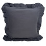 Декоративная наволочка SoundSleep Muslin Graphite 45х45 см с рюшами  (94331646)