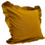 Наволочка декоративна з рюшами Stonewash Mustard SoundSleep 45х45 см