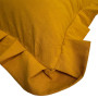 Наволочка декоративная с рюшами Stonewash Mustard SoundSleep 45х45 см