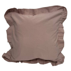 Decorative pillowcase with ruffles Stonewash Pastel Pink SoundSleep 45x45 cm