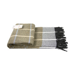 Plaid Vladi Harry Valencia cotton 140x200 cm white-smoky-sand (B602619)