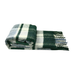 Plaid Vladi Metro 1 semi-woolen 140x200 cm white-gray-blue-dark-green (jolly бел-сер-гол-тзел 140х200)