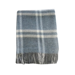 Plaid Vladi Metro 02 Max semi-woolen 140x200 cm dark-white-ser.gol (Метро 02 Max Влади дым-бел-сер.гол 140х200)