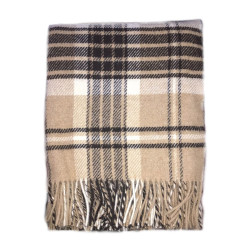 Plaid Vladi Metro Canny semi-woolen 140x200 cm white-beige-core (Метро Canny Влади бел-беж-кор 140х200)