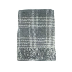 Plaid Vladi Metro 05-Nora semi-woolen 200x220 cm smoke-white-smoke (Метро 05-Nora Влади дым-бел-дым 200х220)