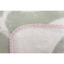 Plaid Biederlack Soft Leaves 807670 cotton 150x200 cm pink-green (807670)