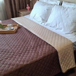 Bedspread SoundSleep Soft Dream Double-sided 150x220 cm Chocolate Beige (2800004484350)