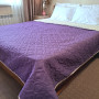 Bedspread SoundSleep Soft Dream Double-sided 150x220 cm Purple-Vanilla (94396553)