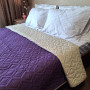 Bedspread SoundSleep Soft Dream Double-sided 150x220 cm Purple-Vanilla (94396553)