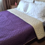 Bedspread SoundSleep Soft Dream Double-sided 150x220 cm Purple-Vanilla (94396553)