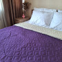 Bedspread SoundSleep Soft Dream Double-sided 150x220 cm Purple-Vanilla (94396553)