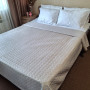 Bedspread SoundSleep Tenderness Quilted Velour 150x220 cm Gray (2800004481991)