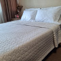 Bedspread SoundSleep Tenderness Quilted Velour 150x220 cm Gray (2800004481991)