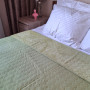 Bedspread SoundSleep Tenderness Quilted Velour 150x220 cm Olive (2800004482011)