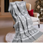 Plaid SoundSleep Forest Motifs cotton 140x200 cm gray (2251970799014)