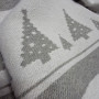 Plaid SoundSleep Forest Motifs cotton 140x200 cm gray (2251970799014)