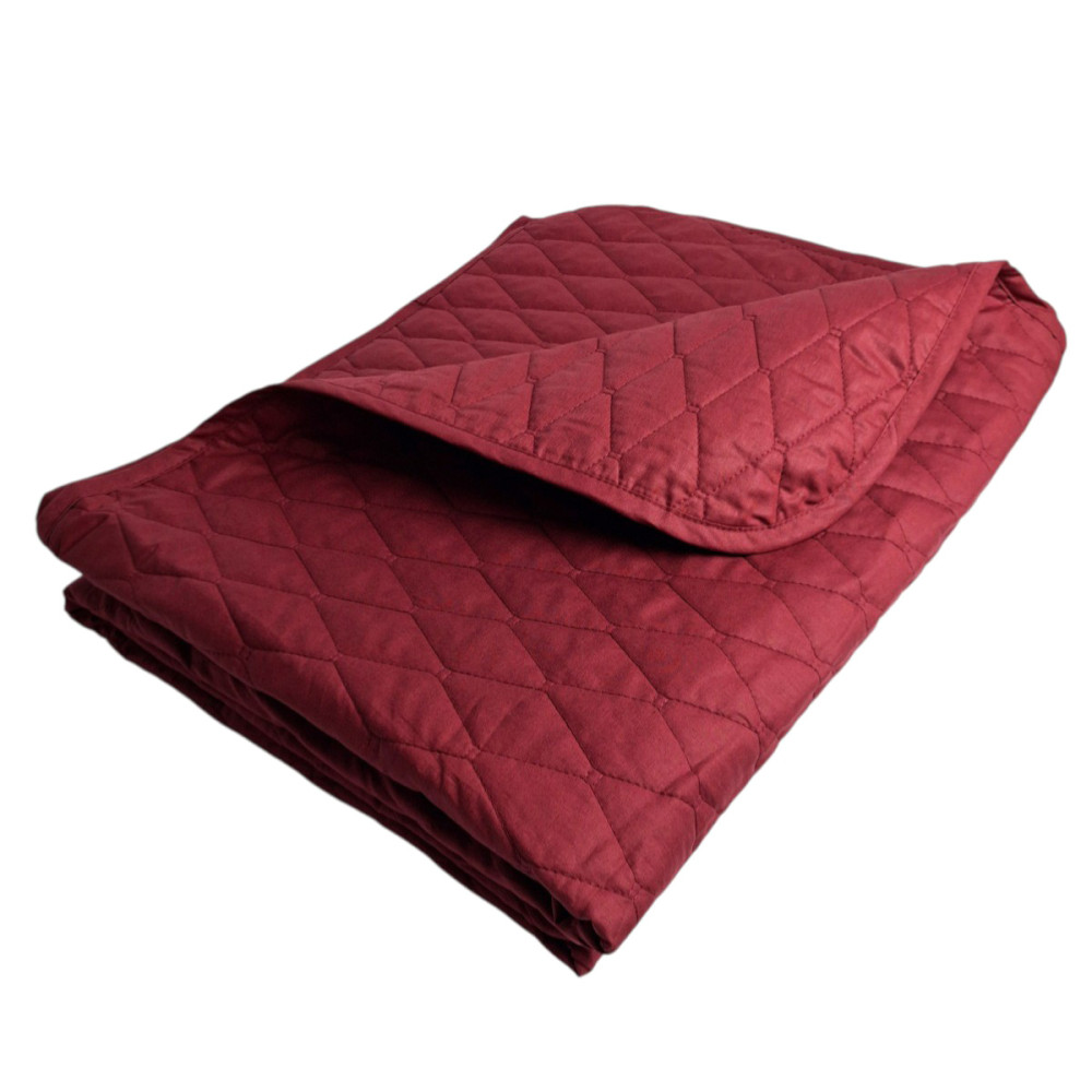 SoundSleep Siera cotton Ranforce bedspread 160x220 cm burgundy (2800004819152)