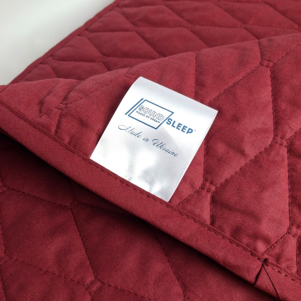 SoundSleep Siera cotton Ranforce bedspread 160x220 cm burgundy (2800004819152)