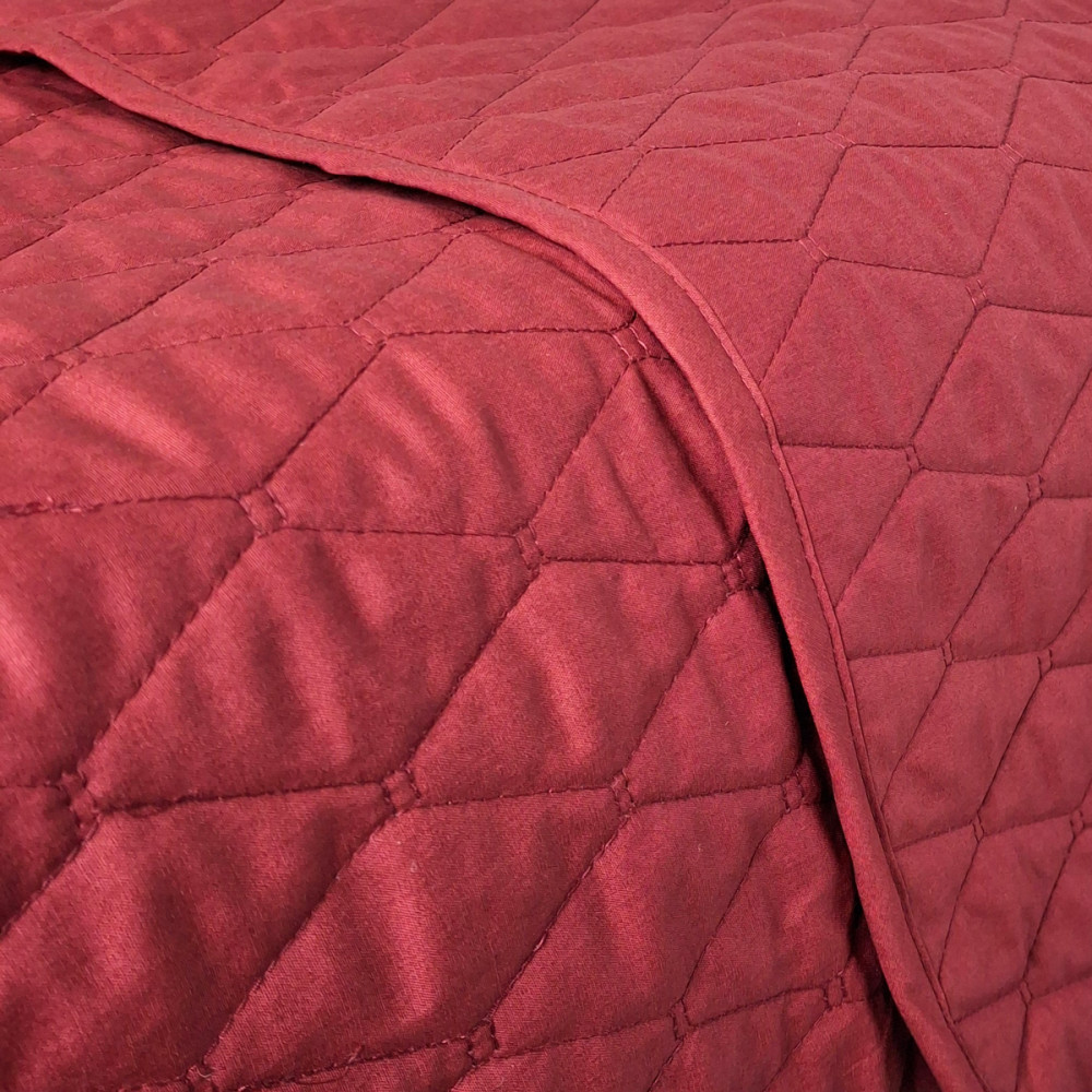 SoundSleep Siera cotton Ranforce bedspread 160x220 cm burgundy (2800004819152)