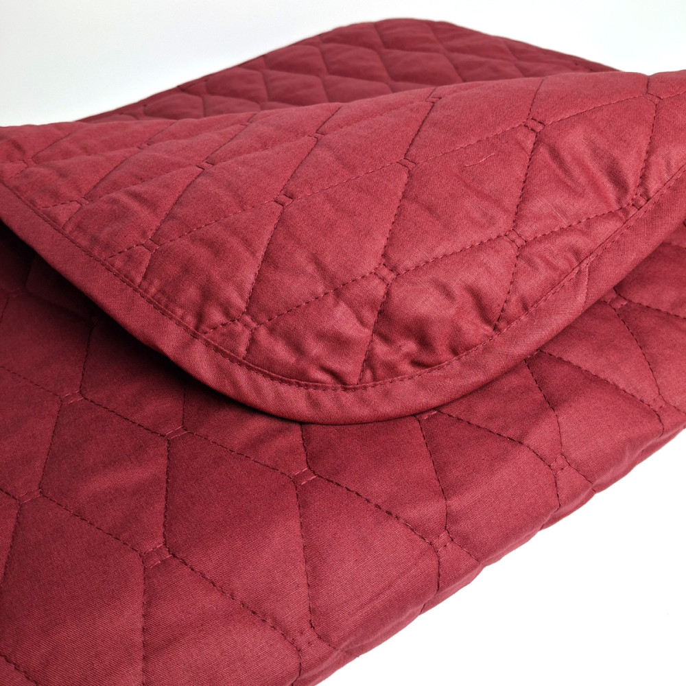 SoundSleep Siera cotton Ranforce bedspread 160x220 cm burgundy (2800004819152)