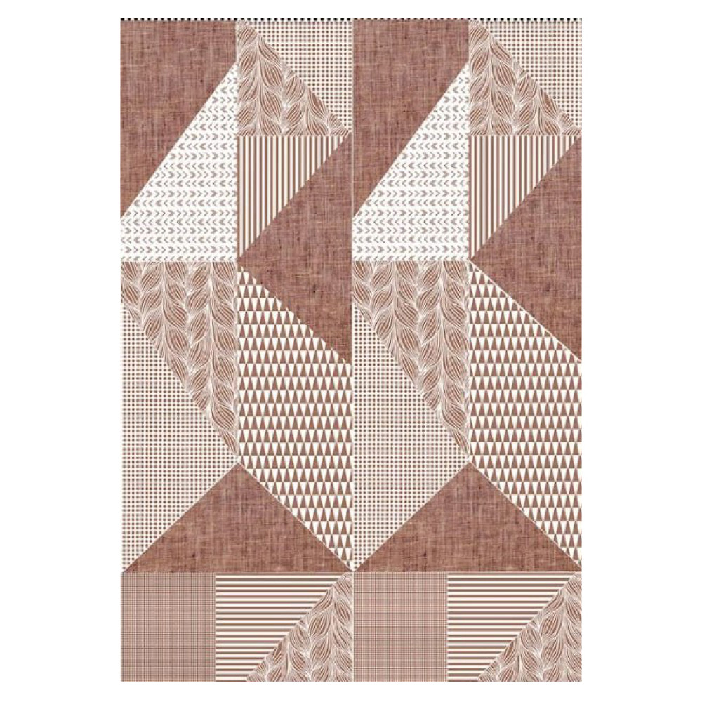 Plaid SoundSleep Abstract cotton 140x200 cm chocolate (2800004835114)