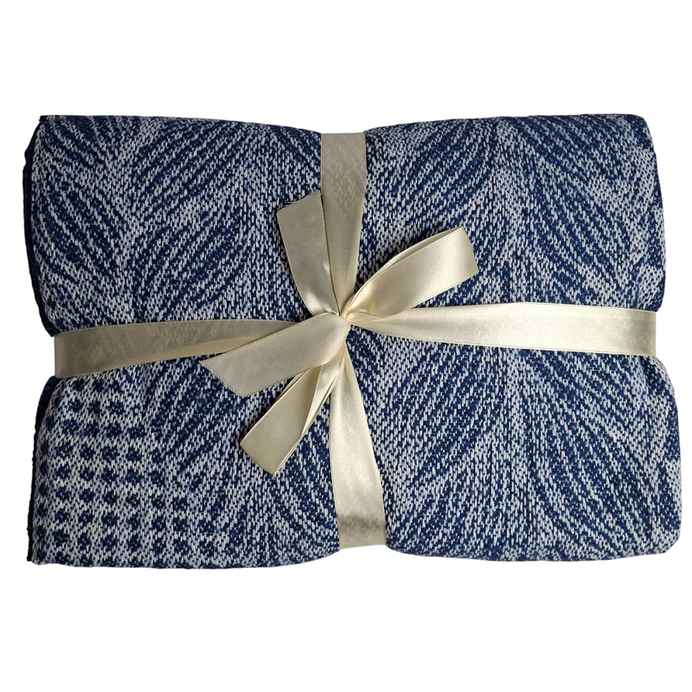Plaid SoundSleep Abstract cotton 140x200 cm blue (2800004835121)