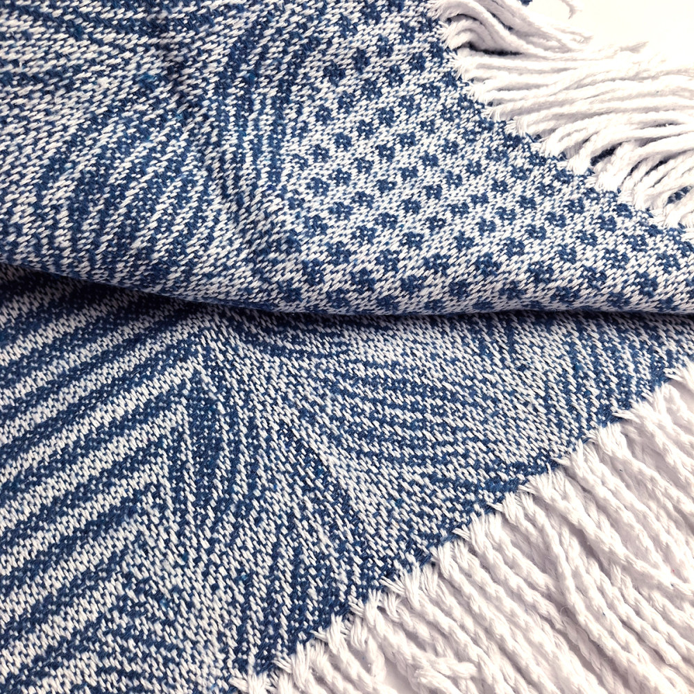 Plaid SoundSleep Abstract cotton 140x200 cm blue (2800004835121)