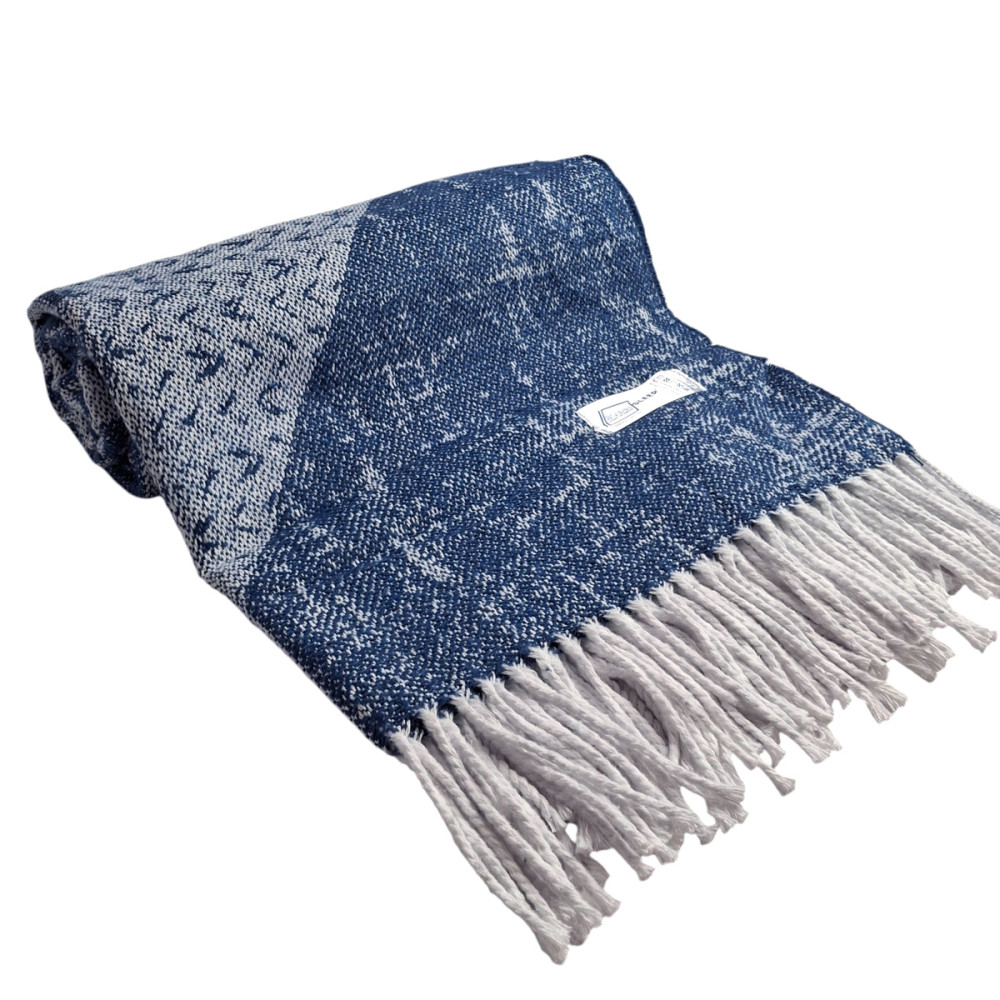 Plaid SoundSleep Abstract cotton 140x200 cm blue (2800004835121)