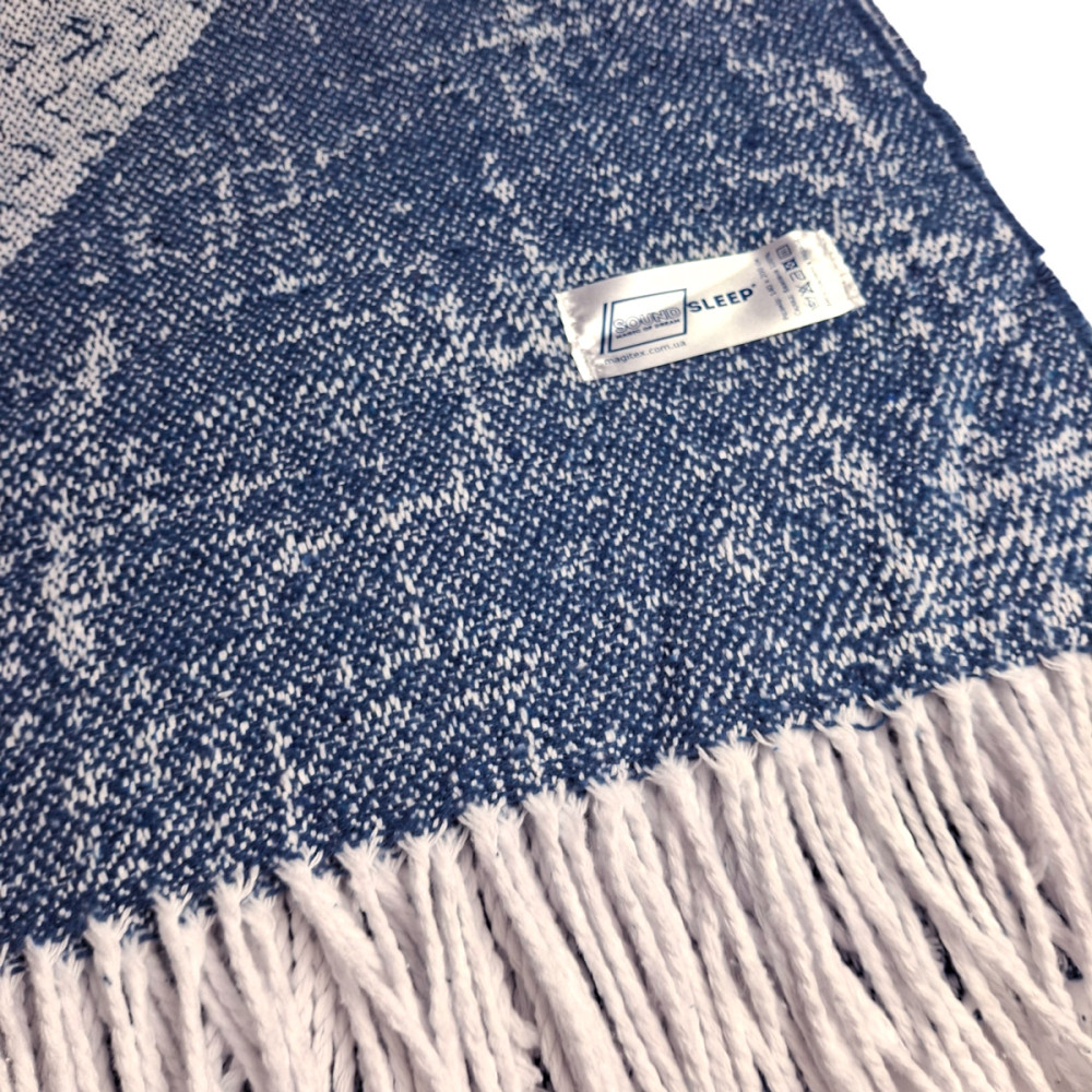 Plaid SoundSleep Abstract cotton 140x200 cm blue (2800004835121)