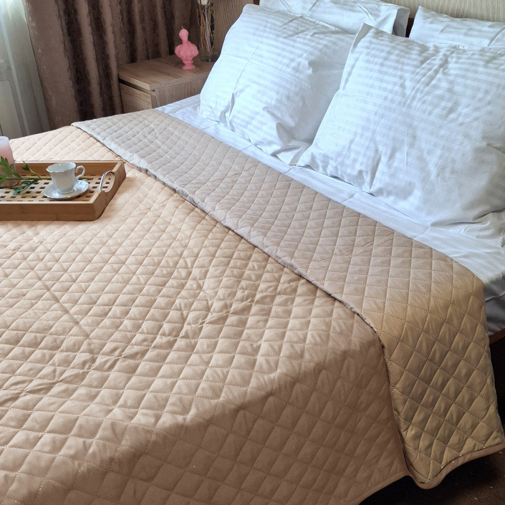 Bedspread SoundSleep Soft Dream double-sided 160x220 cm beige (2800004883764)