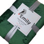 Плед Emily Manner велсофт 150х200 см 300 гм2 Dark Green (94326222)