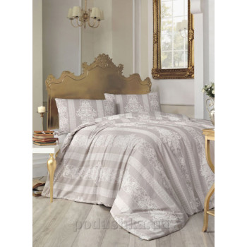 Bedding set Altinbasak Nobby kahve ranfors Euro 200x220 cm brown (m012099)