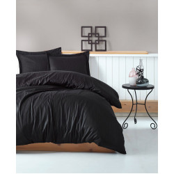 Altinbasak Always Siyah satin-jacquard Euro bedding set 200x220 cm black (m015937)