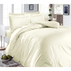 First choice kream S-052 satin jacquard bedding set Euro 200x220 cm cream (m000772)