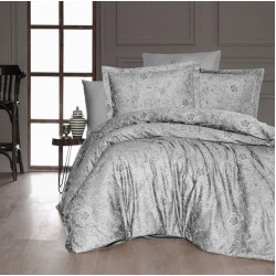 First choice Advina gri satin-luxe Euro bedding set 200x220 cm gray (m016577)