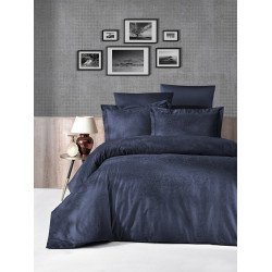 First choice Tecna lacivert jacquard Euro bedding set 200x220 cm dark blue (m016389)